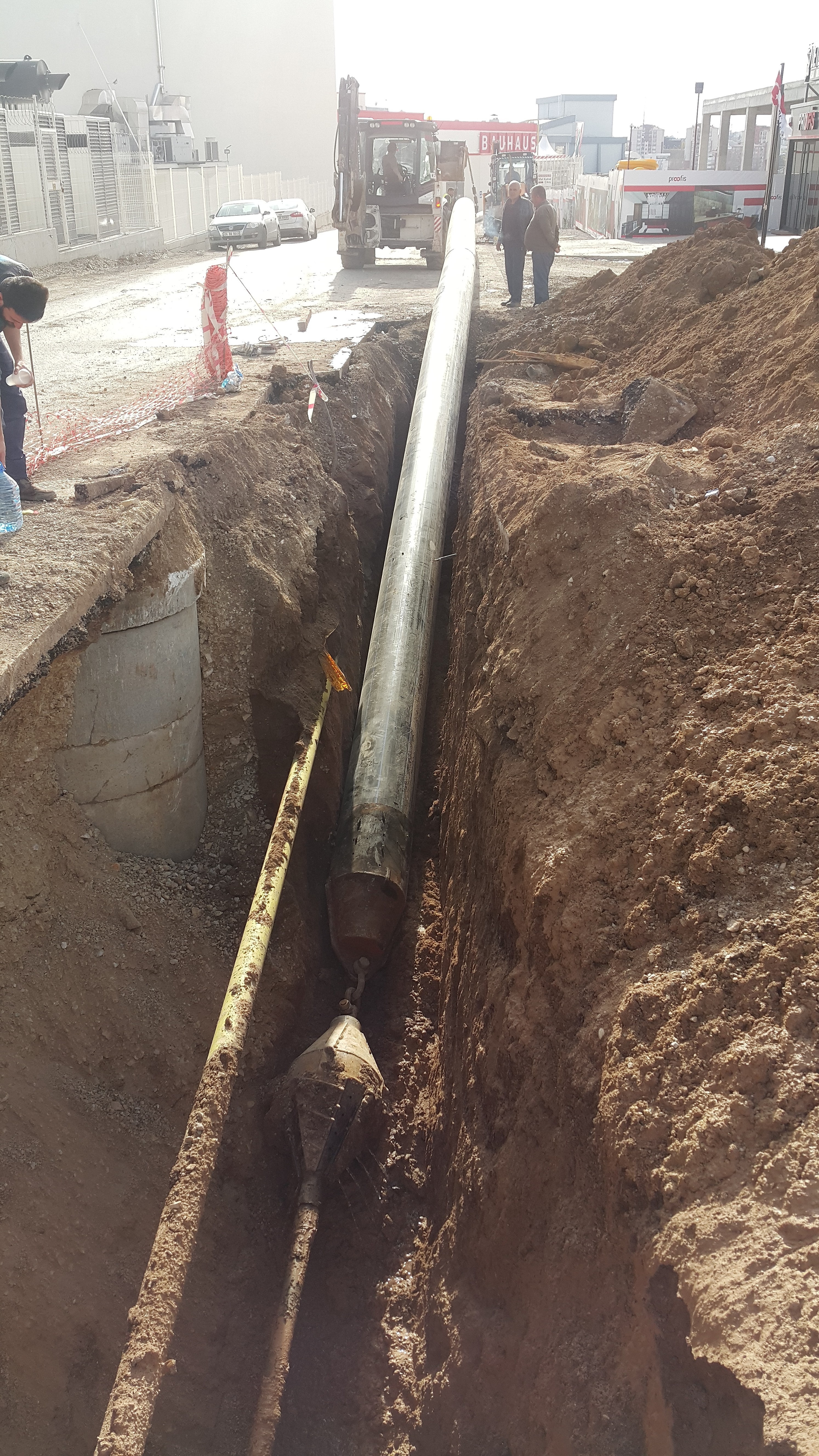 ASKİ YENİMAHALLE BÖLGE 500 MM 230 METRE KANALİZASYON İŞİ