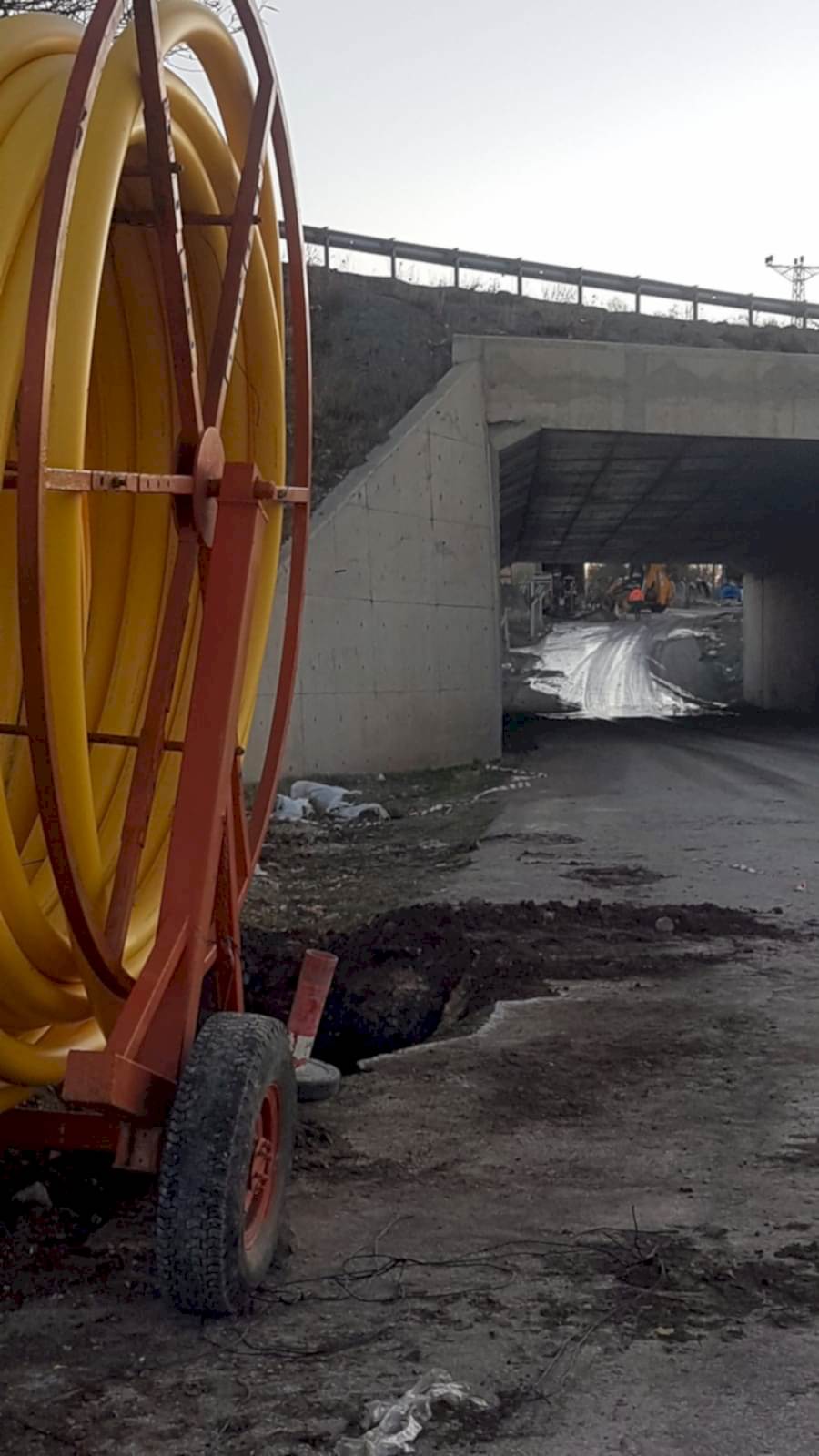 ANKARA BALA YOLU doğalgaz kılıf borusu döşenmesi 